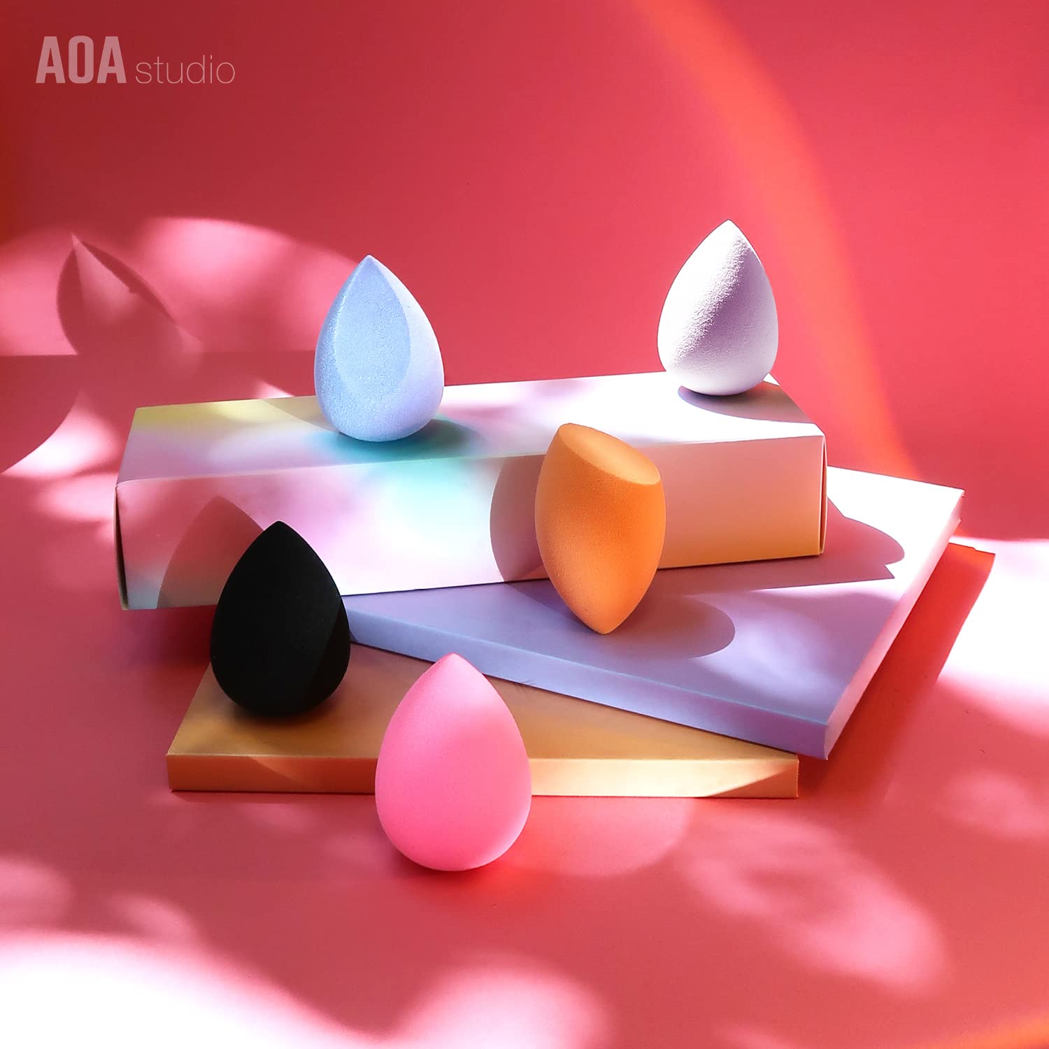 5-Piece Makeup Sponge Set - High Definition Beauty Blender Gift Kit for Flawless Foundation & Concealer Application