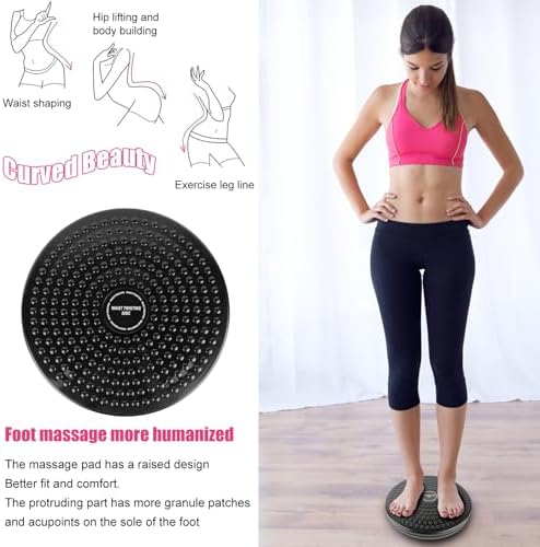Waist Whisper Disc,Body Twister Waist Twister Body Shaping Rotating Board for Women's Twisting Sports Equipment Aerobic Exercise Foot Massage