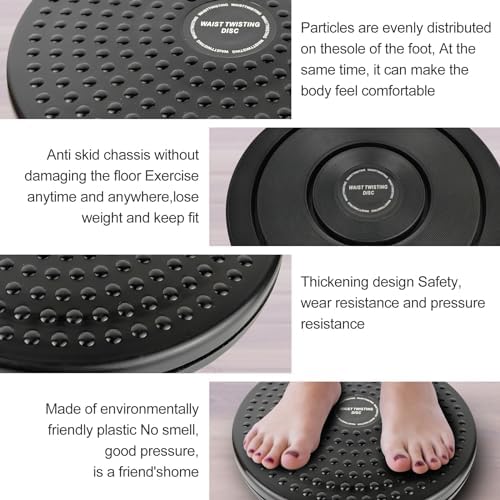 Waist Whisper Disc,Body Twister Waist Twister Body Shaping Rotating Board for Women's Twisting Sports Equipment Aerobic Exercise Foot Massage