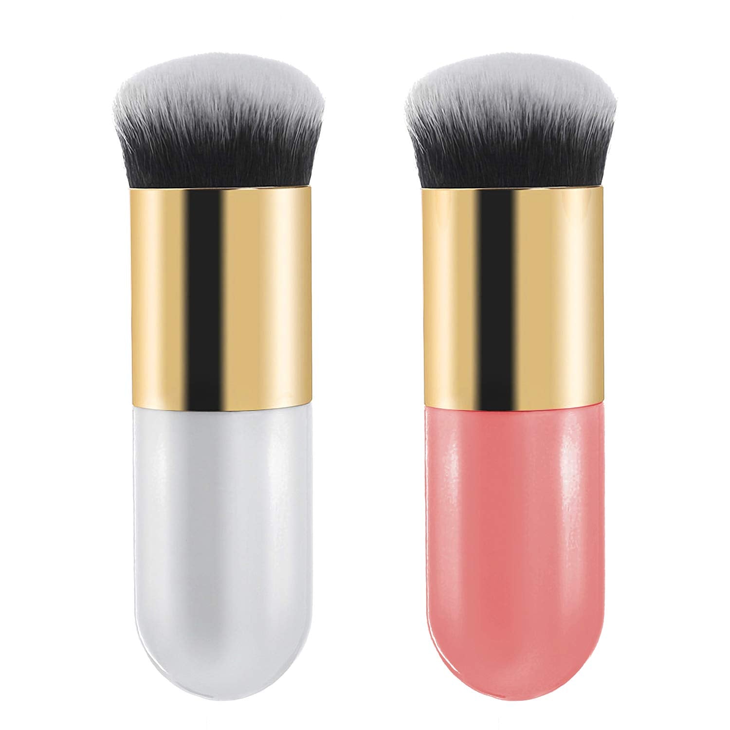 The All-in-One Foundation Brush | Chubby Kabuki for Liquid, Cream & Flawless Powder Makeup