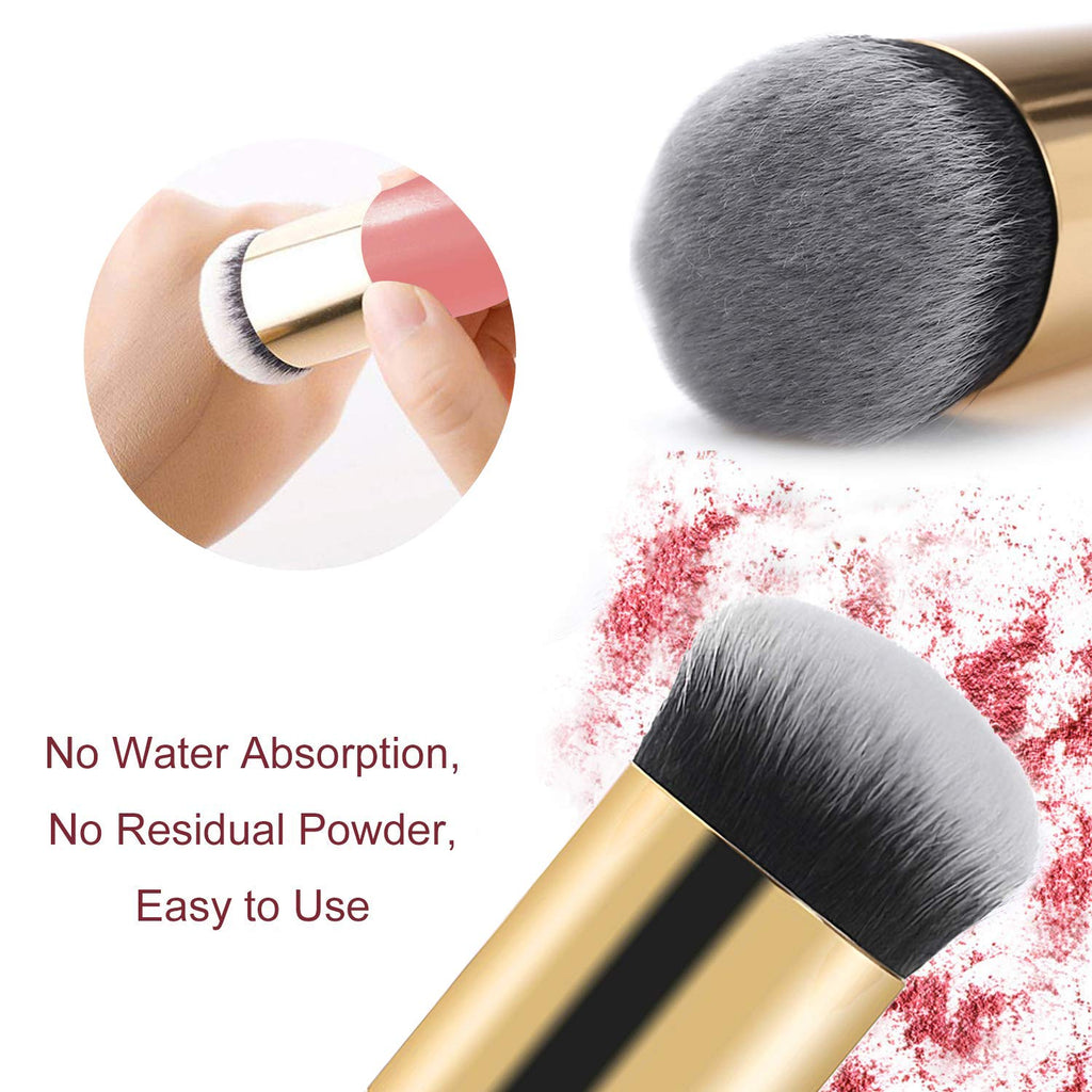 The All-in-One Foundation Brush | Chubby Kabuki for Liquid, Cream & Flawless Powder Makeup