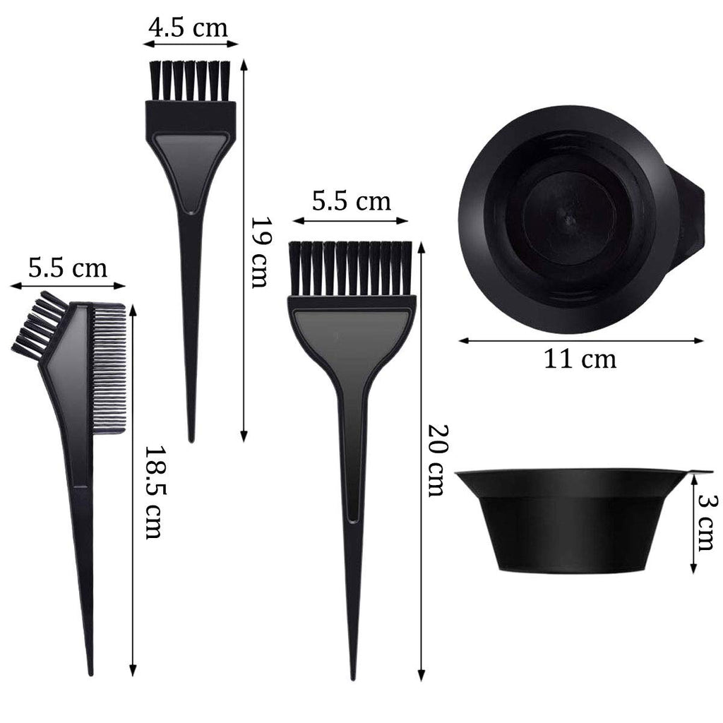 Professional Hair Color Kit - 4-Piece Brush, Bowl, & Tool Set for Salon-Quality Dye Jobs