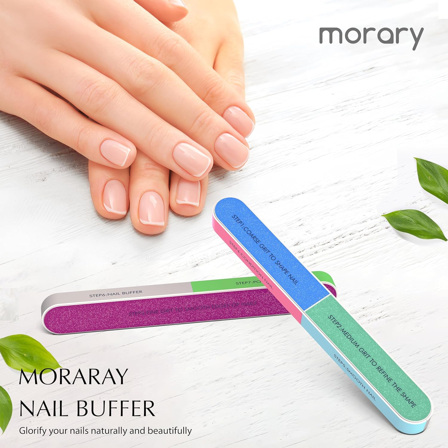 The Ultimate 7-in-1 Nail Buffer Block | All-in-One Smoother, Polisher & Shiner for Natural Nails